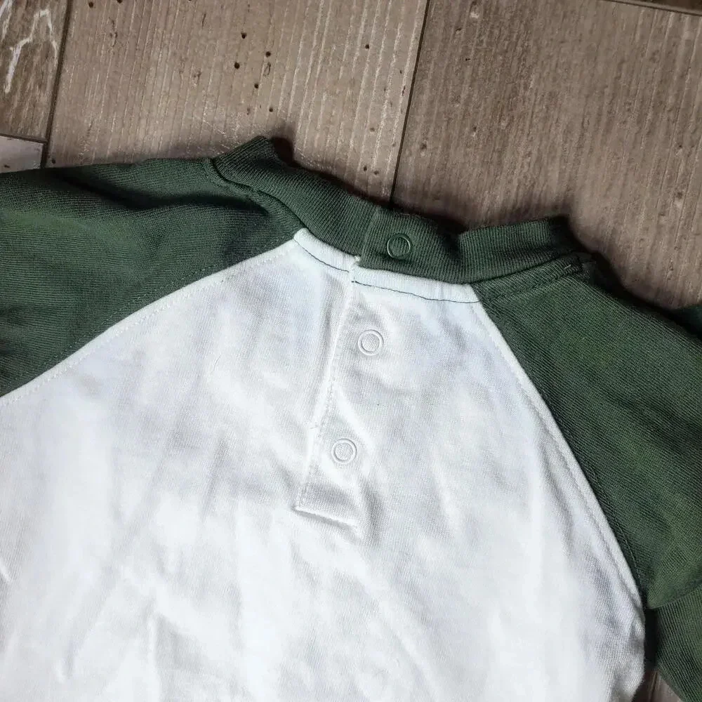 Gymboree Green and White Baby Boy Casual Outdoor Adventure Top Bundle Size 6-12m